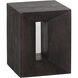 Basil 20 X 16 inch Dark Brown End Table